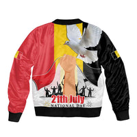 Belgian National Day Bomber Jacket 21th July Flag with Dove