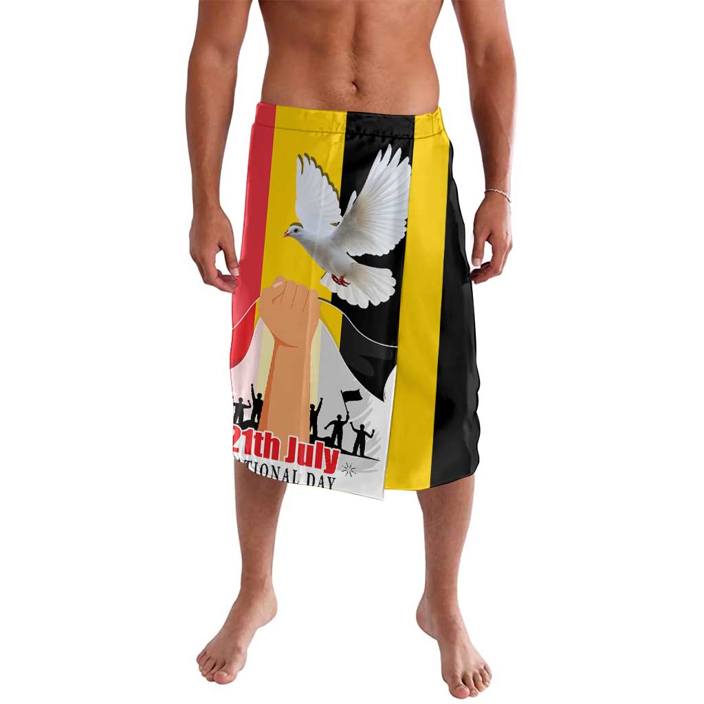 Belgian National Day Lavalava 21th July Flag with Dove