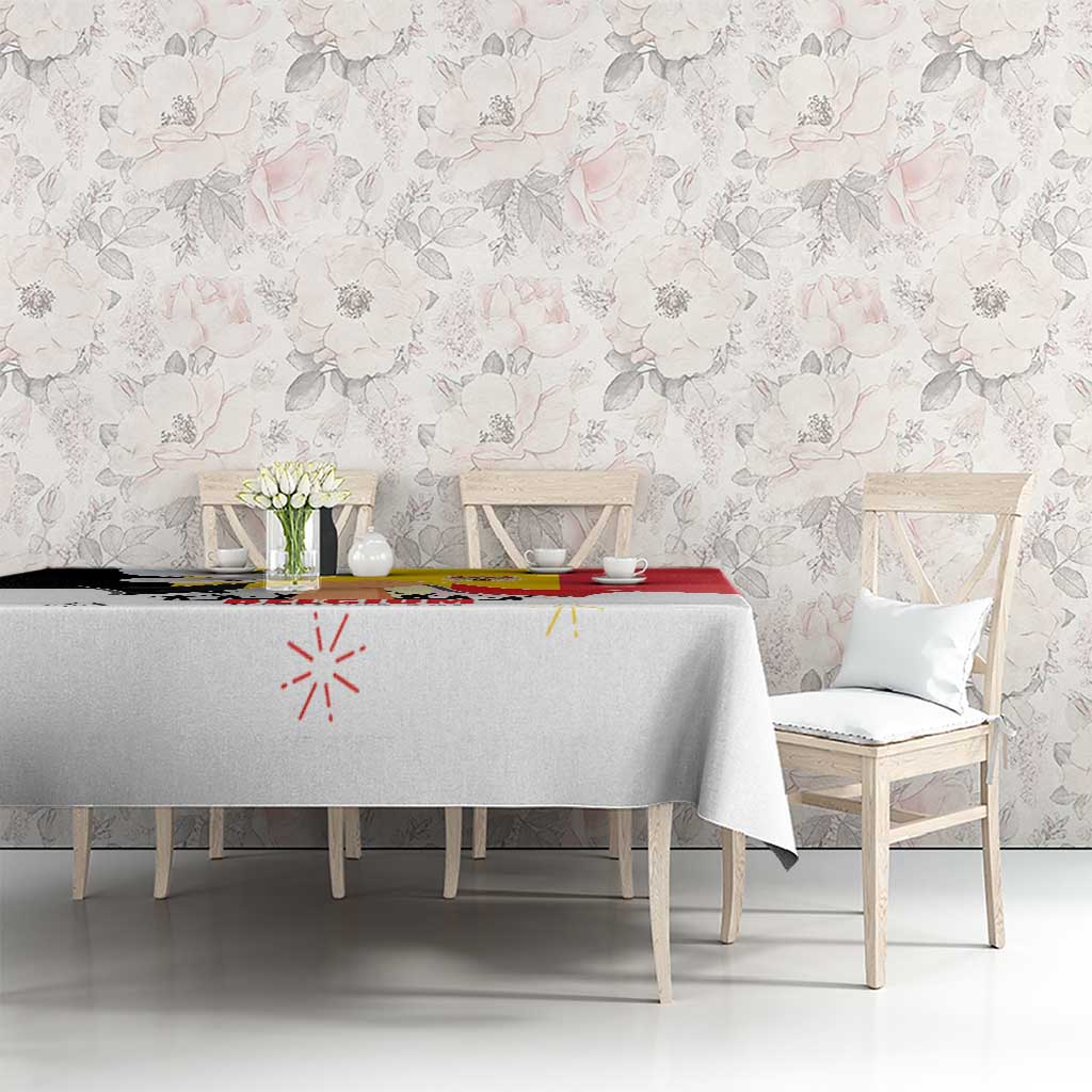 Belgian National Day Tablecloth 21th July Flag with Dove