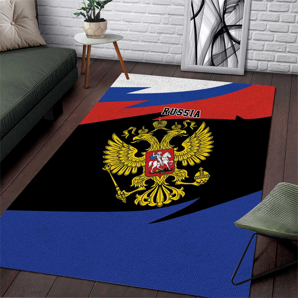 Russia Coat of Arms Area Rug Russian Eagle Two Heads Simple Style LT17 - Wonder Print Shop