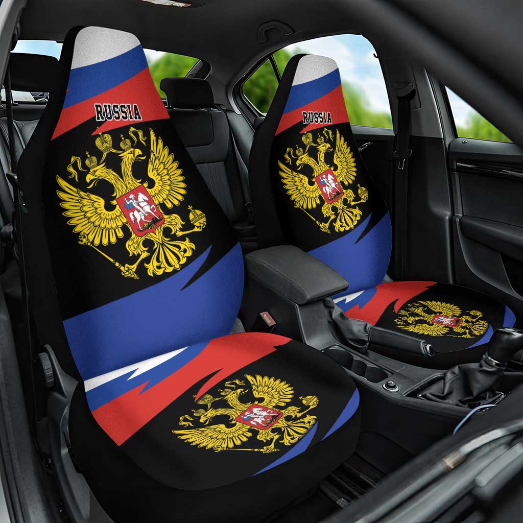 Russia Coat of Arms Car Seat Cover Russian Eagle Two Heads Simple Style LT17 - Wonder Print Shop