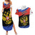 Russia Coat of Arms Couples Matching Summer Maxi Dress and Hawaiian Shirt Russian Eagle Two Heads Simple Style