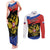 Russia Coat of Arms Couples Matching Tank Maxi Dress and Long Sleeve Button Shirt Russian Eagle Two Heads Simple Style