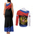 Russia Coat of Arms Couples Matching Tank Maxi Dress and Long Sleeve Button Shirt Russian Eagle Two Heads Simple Style