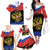 Russia Coat of Arms Family Matching Off The Shoulder Long Sleeve Dress and Hawaiian Shirt Russian Eagle Two Heads Simple Style