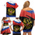 Russia Coat of Arms Family Matching Off Shoulder Short Dress and Hawaiian Shirt Russian Eagle Two Heads Simple Style LT17 - Wonder Print Shop