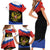 Russia Coat of Arms Family Matching Short Sleeve Bodycon Dress and Hawaiian Shirt Russian Eagle Two Heads Simple Style LT17 - Wonder Print Shop