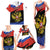 Russia Coat of Arms Family Matching Tank Maxi Dress and Hawaiian Shirt Russian Eagle Two Heads Simple Style LT17 - Wonder Print Shop