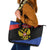 Russia Coat of Arms Leather Tote Bag Russian Eagle Two Heads Simple Style