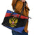 Russia Coat of Arms Leather Tote Bag Russian Eagle Two Heads Simple Style