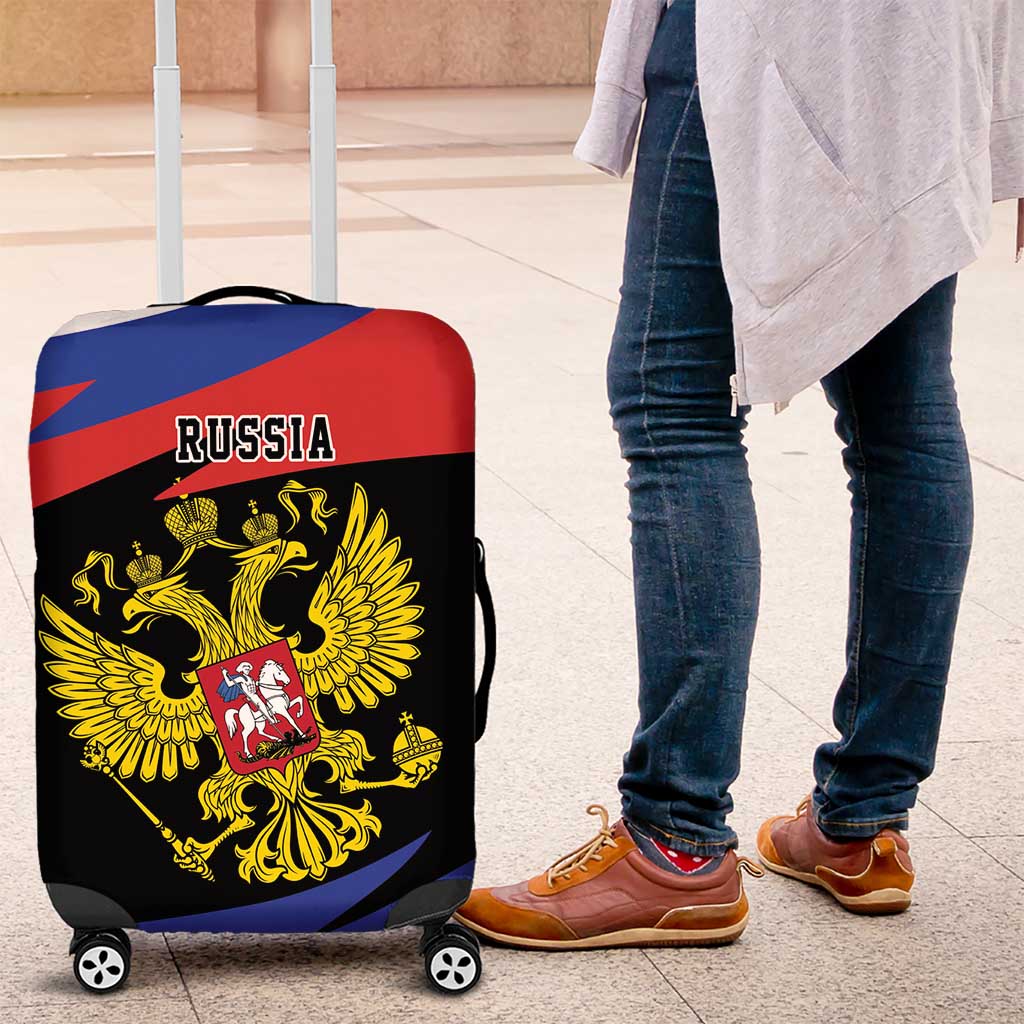 Russia Coat of Arms Luggage Cover Russian Eagle Two Heads Simple Style LT17 - Wonder Print Shop