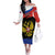 Russia Coat of Arms Off The Shoulder Long Sleeve Dress Russian Eagle Two Heads Simple Style LT17 - Wonder Print Shop