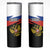 Russia Coat of Arms Skinny Tumbler Russian Eagle Two Heads Simple Style LT17 - Wonder Print Shop