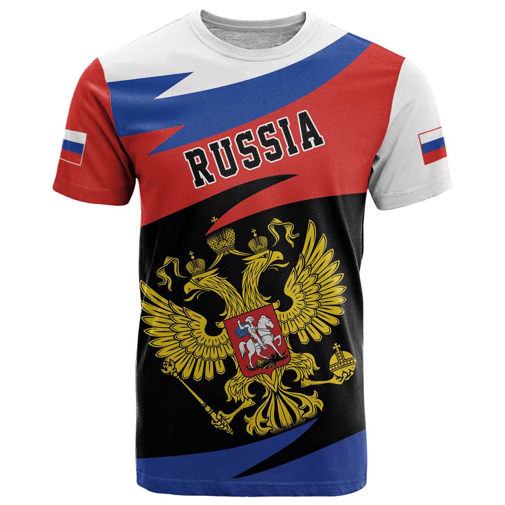 Russia Coat of Arms T Shirt Russian Eagle Two Heads Simple Style LT17 - Wonder Print Shop