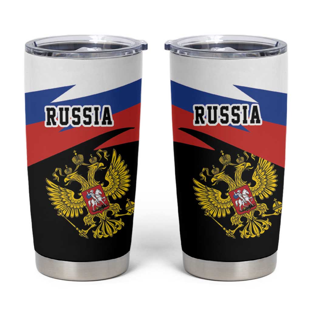 Russia Coat of Arms Tumbler Cup Russian Eagle Two Heads Simple Style LT17 - Wonder Print Shop