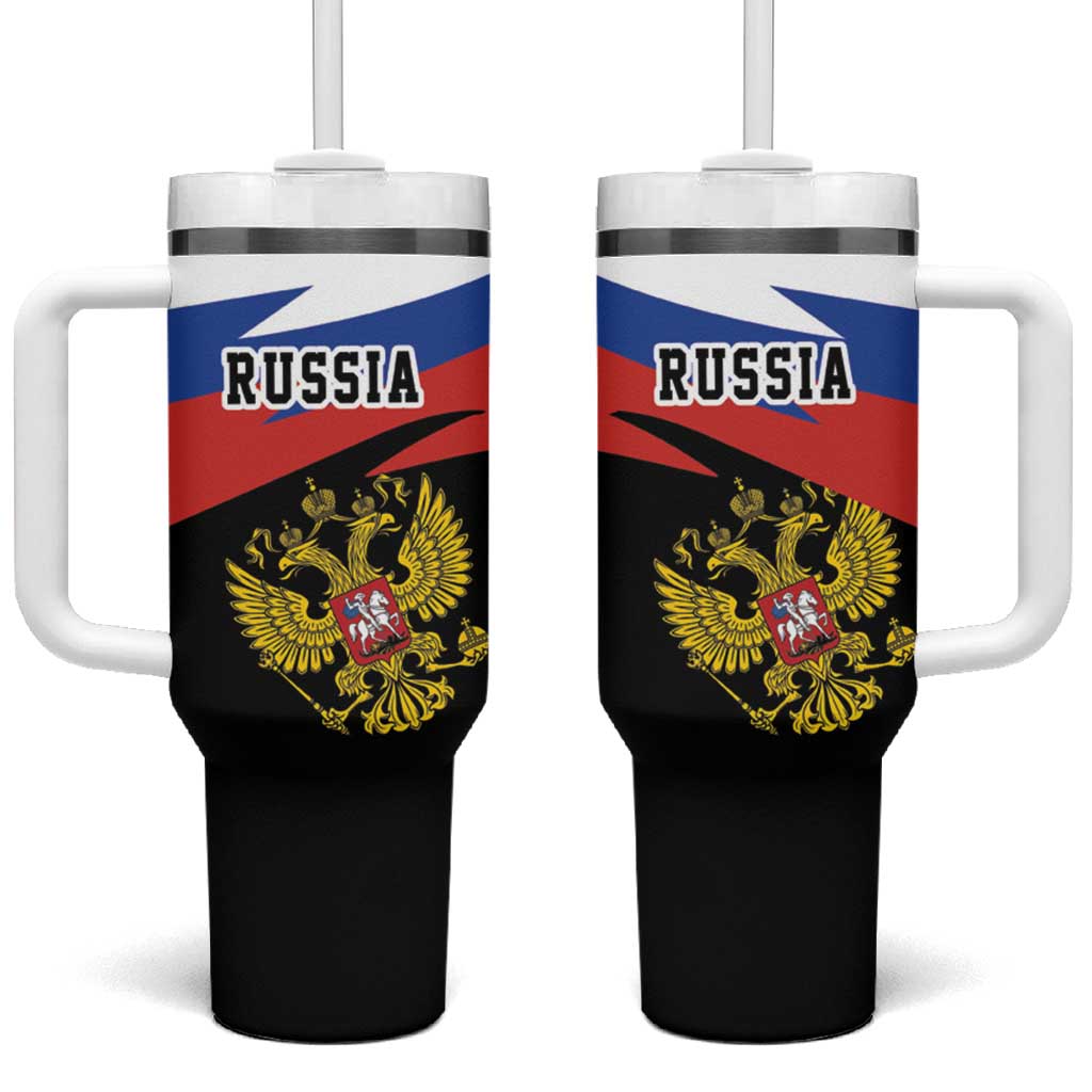 Russia Coat of Arms Tumbler With Handle Russian Eagle Two Heads Simple Style LT17 - Wonder Print Shop