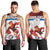 Custom Serbia Football Men Tank Top Sporty Style with Eagle Mascot