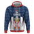 Custom Serbia Basketball Champions Zip Hoodie Sporty Style with Coat of Arms