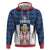 Custom Serbia Basketball Champions Zip Hoodie Sporty Style with Coat of Arms