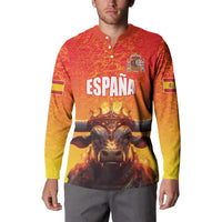 Spain bull crown button sweatshirt with ESPAÑA print and flag sleeves
