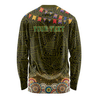 Personalized Mexico Cinco De Mayo Long Sleeve Shirt Chilli Pepper and Cactus