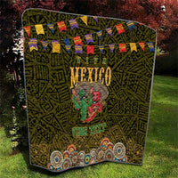 Personalized Mexico Cinco De Mayo Quilt Chilli Pepper and Cactus