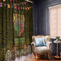 Personalized Mexico Cinco De Mayo Window Curtain Chilli Pepper and Cactus
