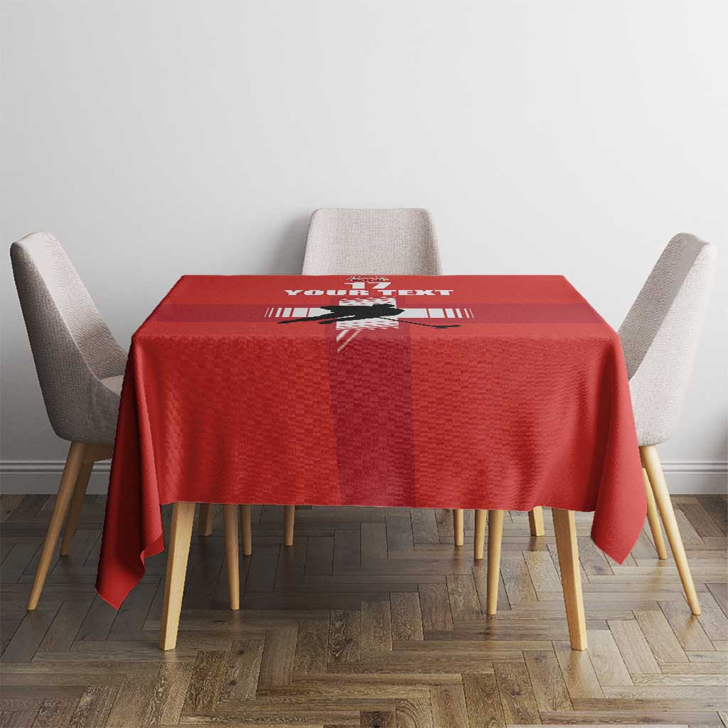 Custom Switzerland Ice Hockey Tablecloth La Nati Go Champions