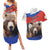 Russia Brown Bear and Chamomile Flower Couples Matching Summer Maxi Dress and Hawaiian Shirt