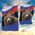 Russia Brown Bear and Chamomile Flower Garden Flag LT17 - Wonder Print Shop