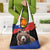 Russia Brown Bear and Chamomile Flower Grocery Bag