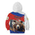 Russia Brown Bear and Chamomile Flower Kid Hoodie LT17 - Wonder Print Shop