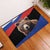 Russia Brown Bear and Chamomile Flower Rubber Doormat LT17 - Wonder Print Shop