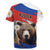 Russia Brown Bear and Chamomile Flower Rugby Jersey LT17 - Wonder Print Shop