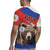 Russia Brown Bear and Chamomile Flower Rugby Jersey LT17 - Wonder Print Shop