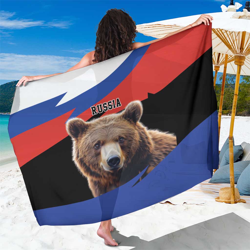 Russia Brown Bear and Chamomile Flower Sarong