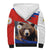 Russia Brown Bear and Chamomile Flower Sherpa Hoodie LT17 - Wonder Print Shop