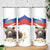 Russia Brown Bear and Chamomile Flower Skinny Tumbler LT17 - Wonder Print Shop