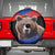 Russia Brown Bear and Chamomile Flower Spare Tire Cover LT17 - Wonder Print Shop