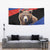 Russia Brown Bear and Chamomile Flower Tapestry LT17 - Wonder Print Shop