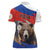 Russia Brown Bear and Chamomile Flower Women Polo Shirt LT17 - Wonder Print Shop