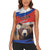 Russia Brown Bear and Chamomile Flower Women Sleeveless Polo Shirt LT17 - Wonder Print Shop