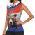 Russia Brown Bear and Chamomile Flower Women Sleeveless Polo Shirt LT17 - Wonder Print Shop