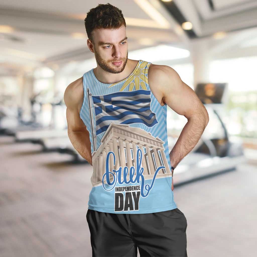 Greece Independence Day Men Tank Top 25th March Vergina Sun