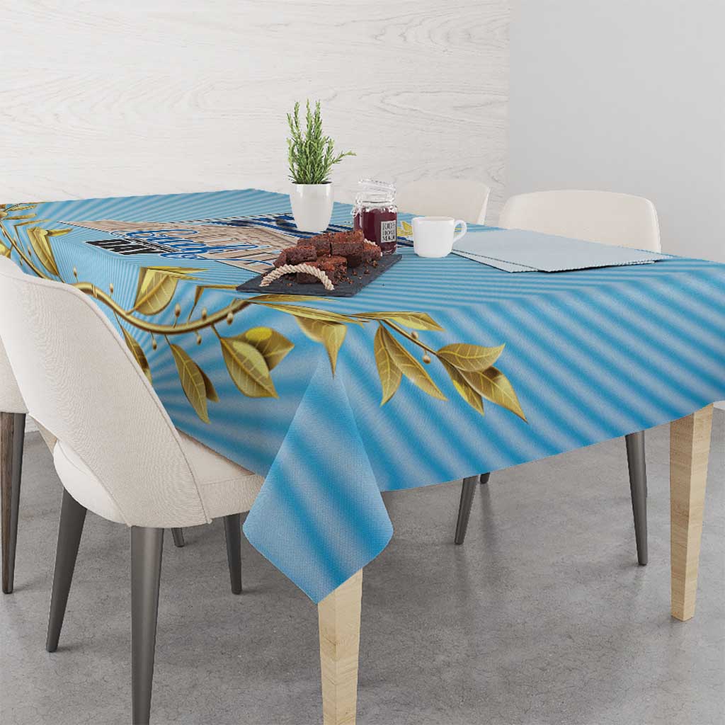 Greece Independence Day Tablecloth 25th March Vergina Sun