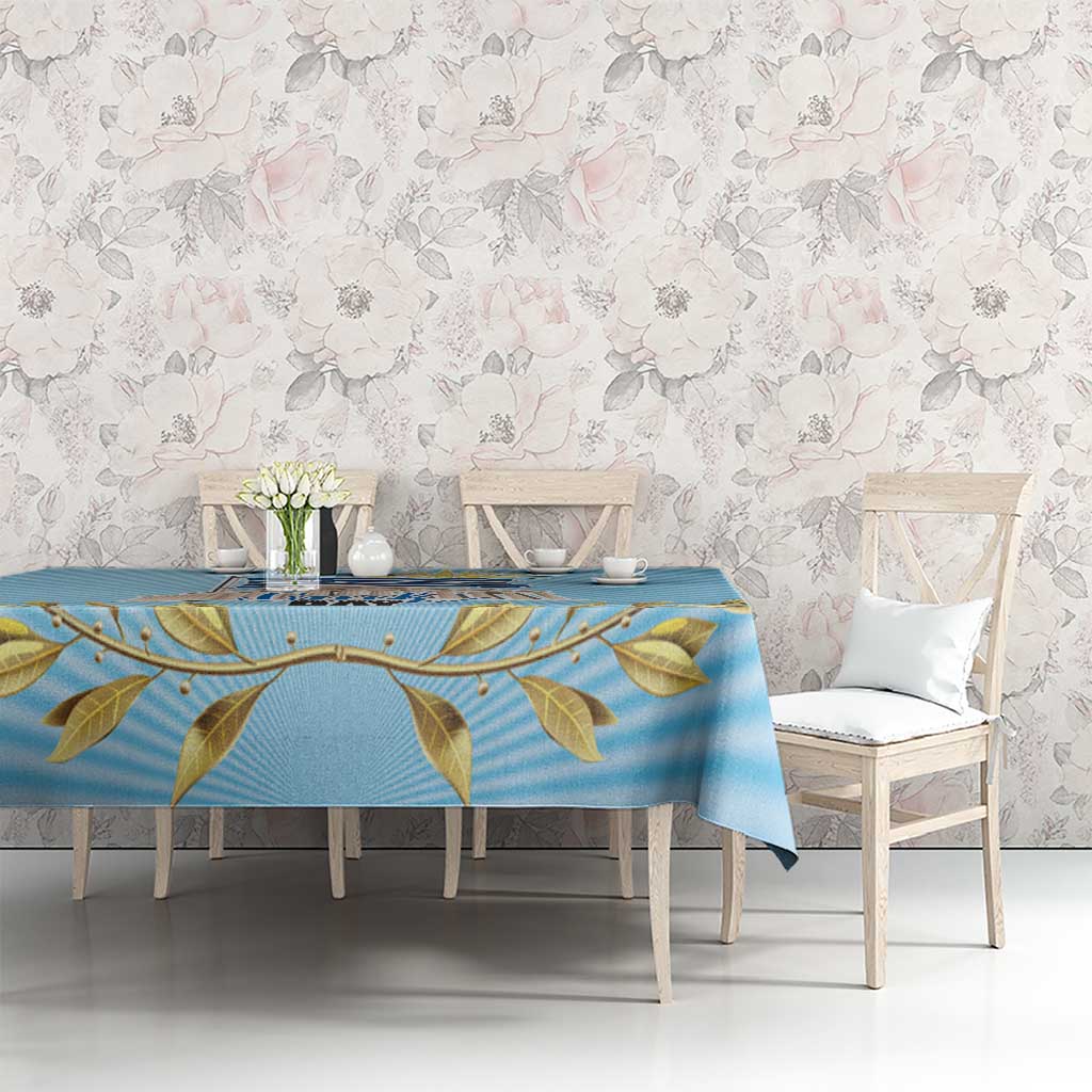 Greece Independence Day Tablecloth 25th March Vergina Sun