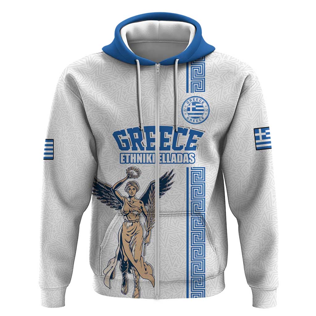 Custom Greece Football Champions Zip Hoodie Nike Goddess of Victory