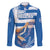 Custom Greece Basketball Family Matching Long Sleeve Bodycon Dress and Hawaiian Shirt Sporty Style with Laurel