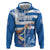 Custom Greece Basketball Zip Hoodie Sporty Style with Laurel