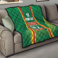 Custom Lithuania Basketball Quilt Hoops Reach For the Sky
